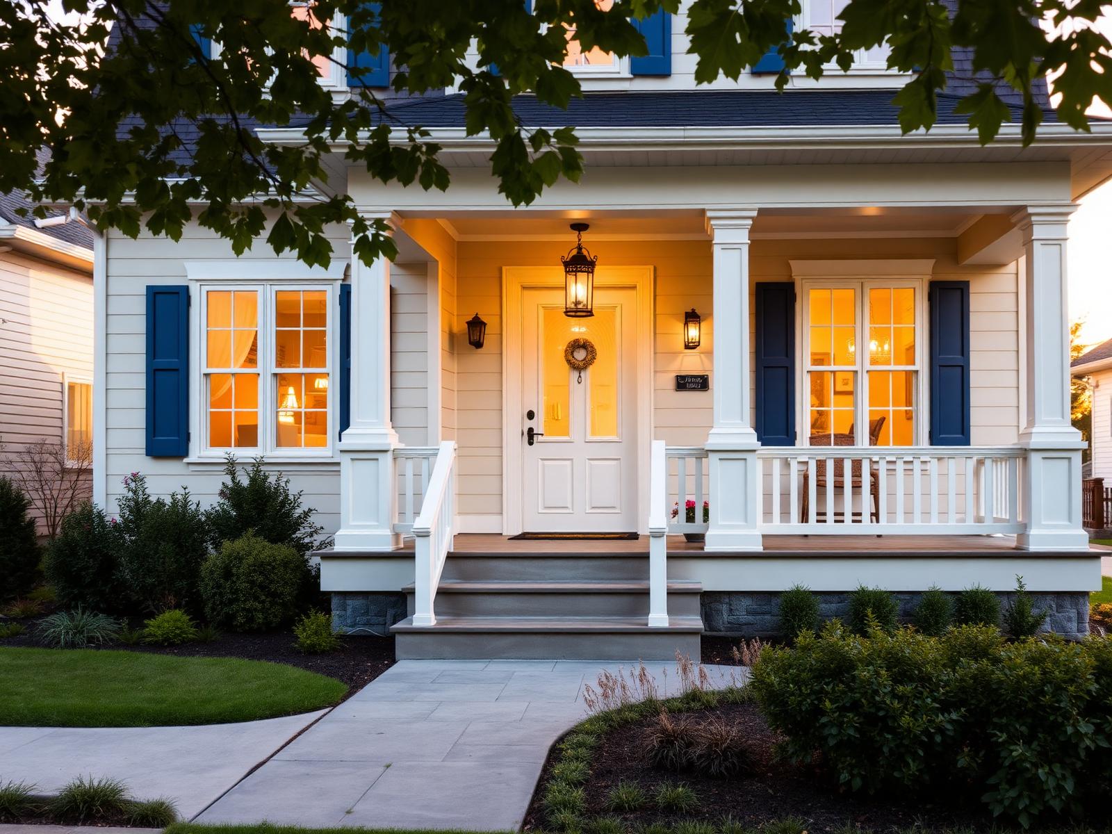 A welcoming Ontario home at golden hour